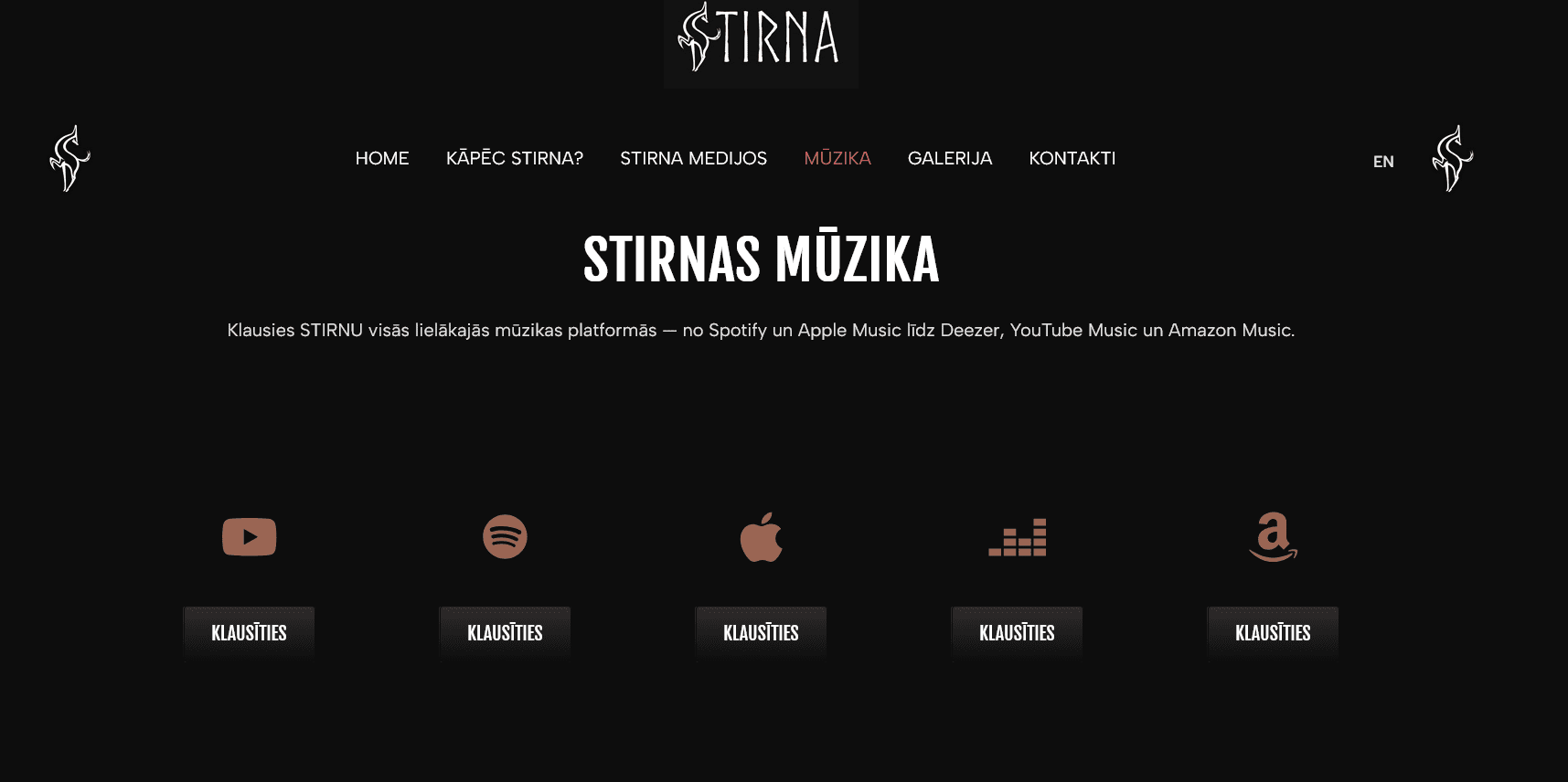 Esam izstrādājuši tīmekļa vietni STIRNAI