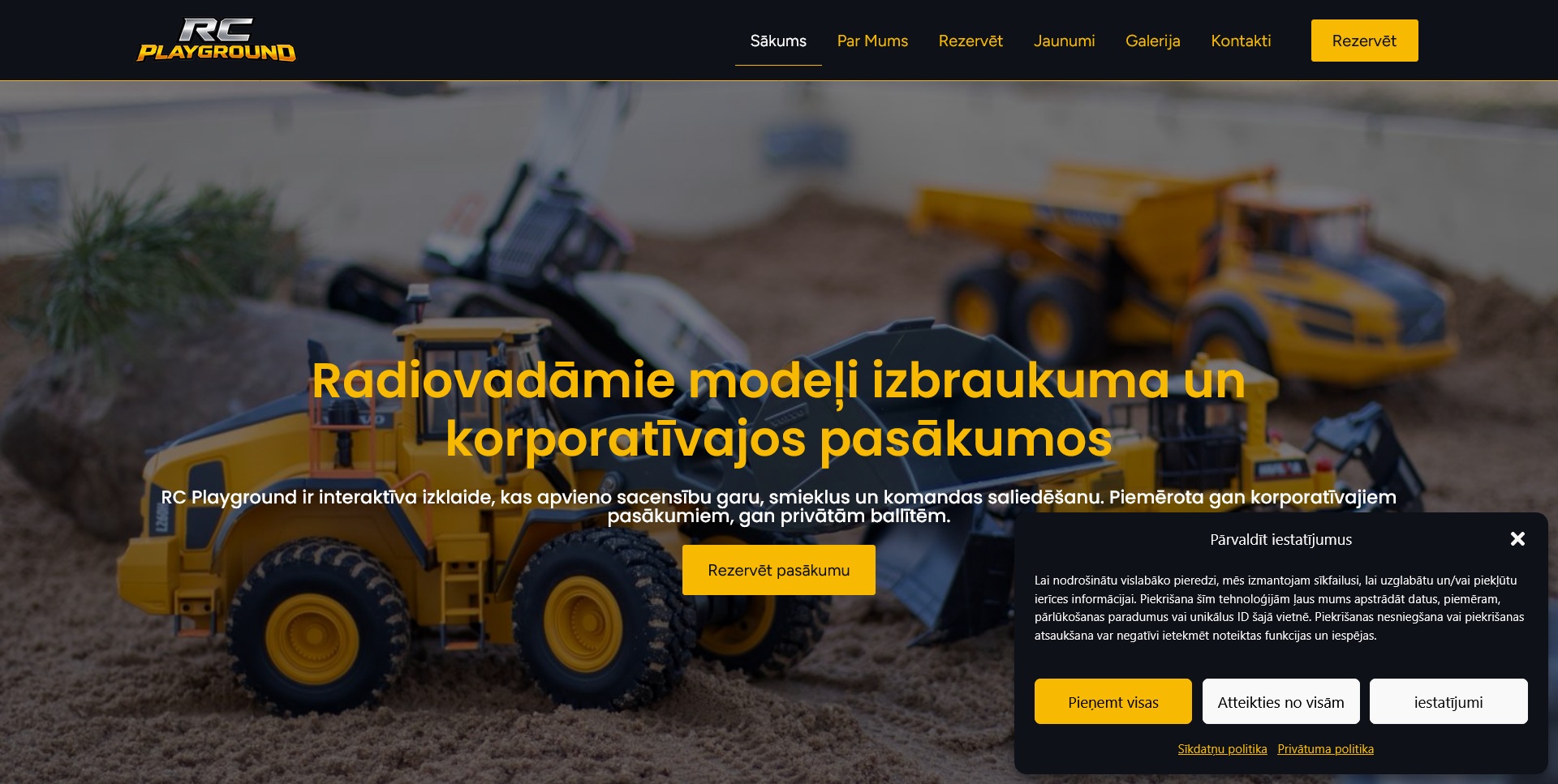 Mājaslapu izstrāde uzņēmumiem Smart SEO Design - RC Playground mājaslapas izstrāde WordPress