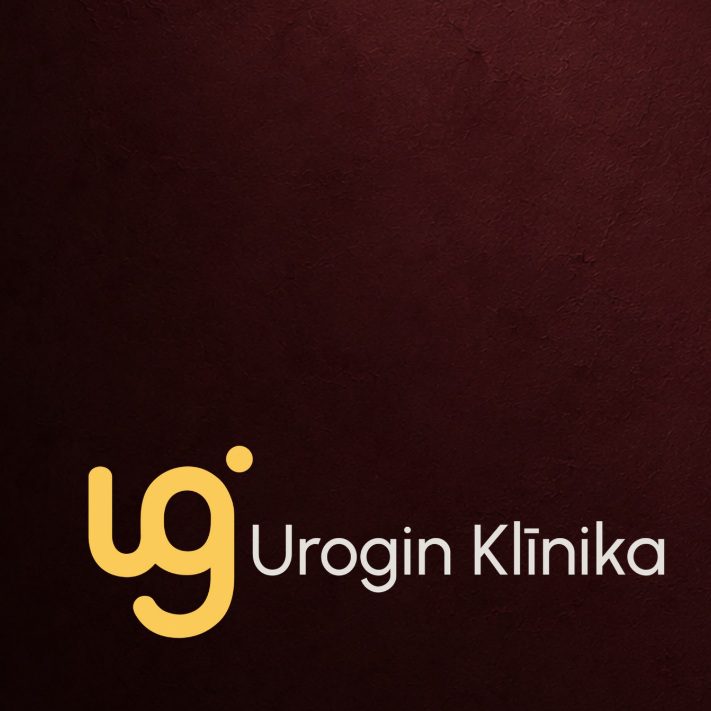 Zīmola identitātes izstrāde un zīmolvedība Urogin klīnikas logotips un zīmola vadlīniju rokasgrāmata - Smart SEO Design